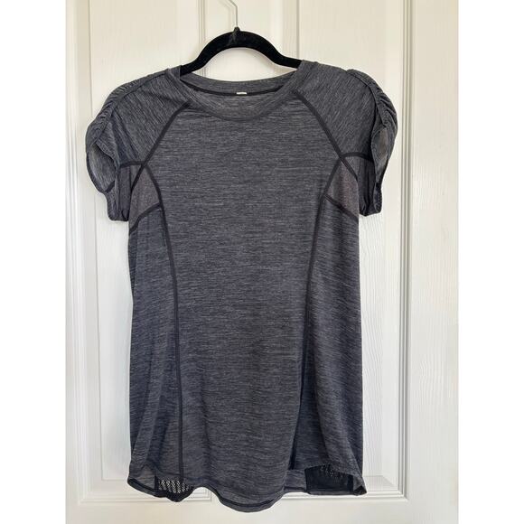 Lululemon Run: Sun Sprinter Short Sleeve Size 6 Medium? Gray - Picture 1 of 4